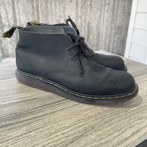 Dr.‎ Martens Manton Boots Men 9 UK 8 Black Leather Chukka Boots Grunge Goth Lace